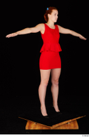  Charlie Red black high heels business dressed red dress standing t-pose whole body 0008.jpg